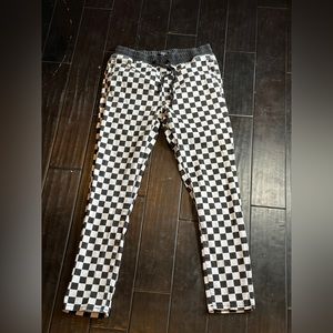 FOREVER 21 Black & White Checkered Pants